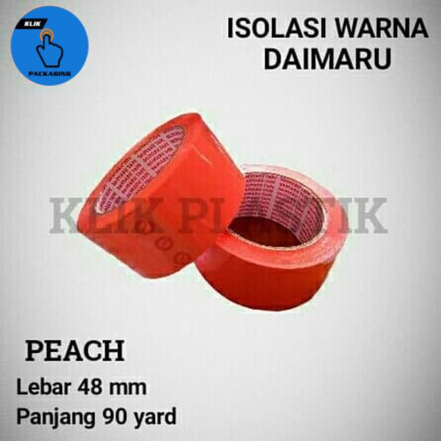

ISOLASI WARNA PEACH/SELOTIP/LAKBAN DAIMARU/OPP/TAPE/LAKBAN POLOS