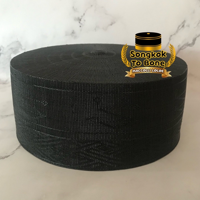 Songkok Recca Hitam Polos Super Premium - Songkok Bugis - Songkok To Bone - SRHPSP