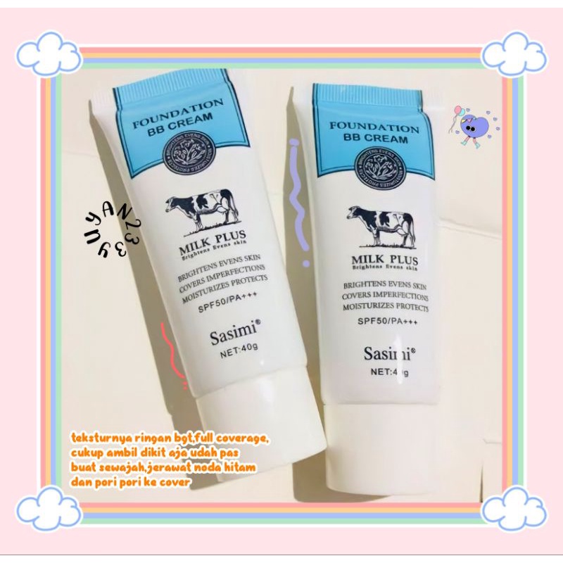 PROMO!!!FOUNDATION FULL COVERAGE MILK PLUS SASIMI S-1805