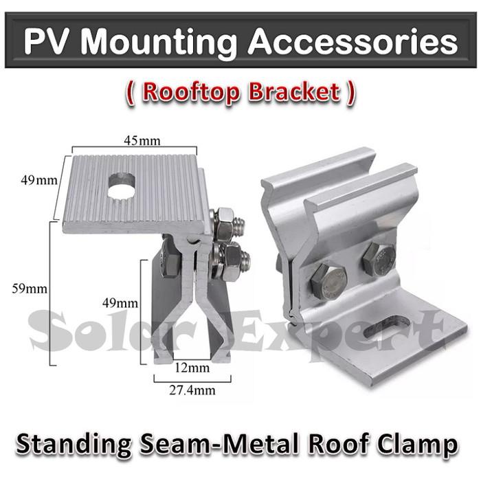 Standing Seam Metal Roof Clamp