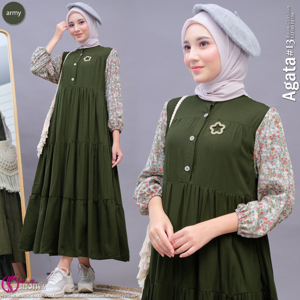 [RESTOCK] GAMIS DRESS FASHION MUSLIM // AGATA BY SHOFIYA-1