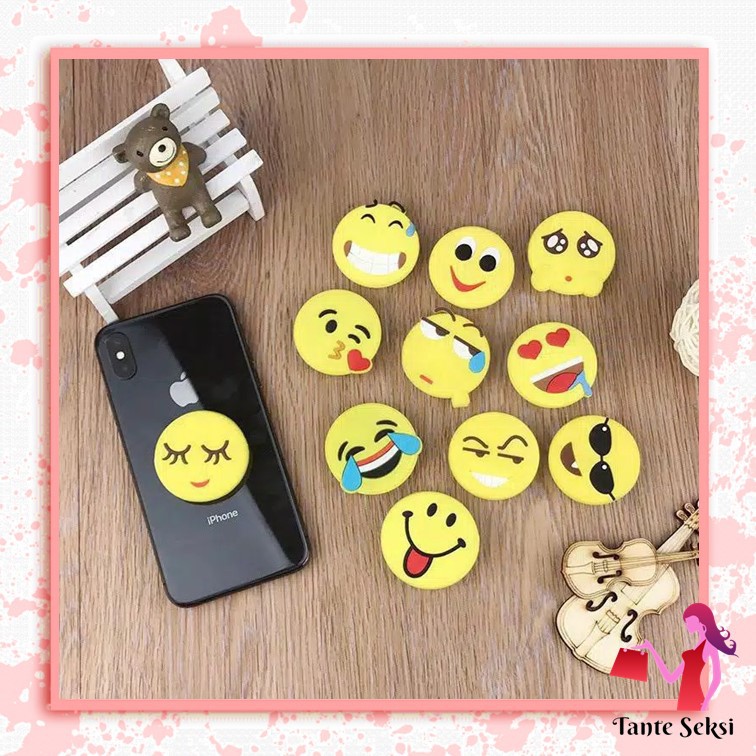 Pop Socket 3D Karakter Pop Socket HP Emoticon Lucu
