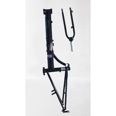 Frame Fork Fnhon Storm V Brake 20 22 inch Warna HITAM GLOSSY Chromlly