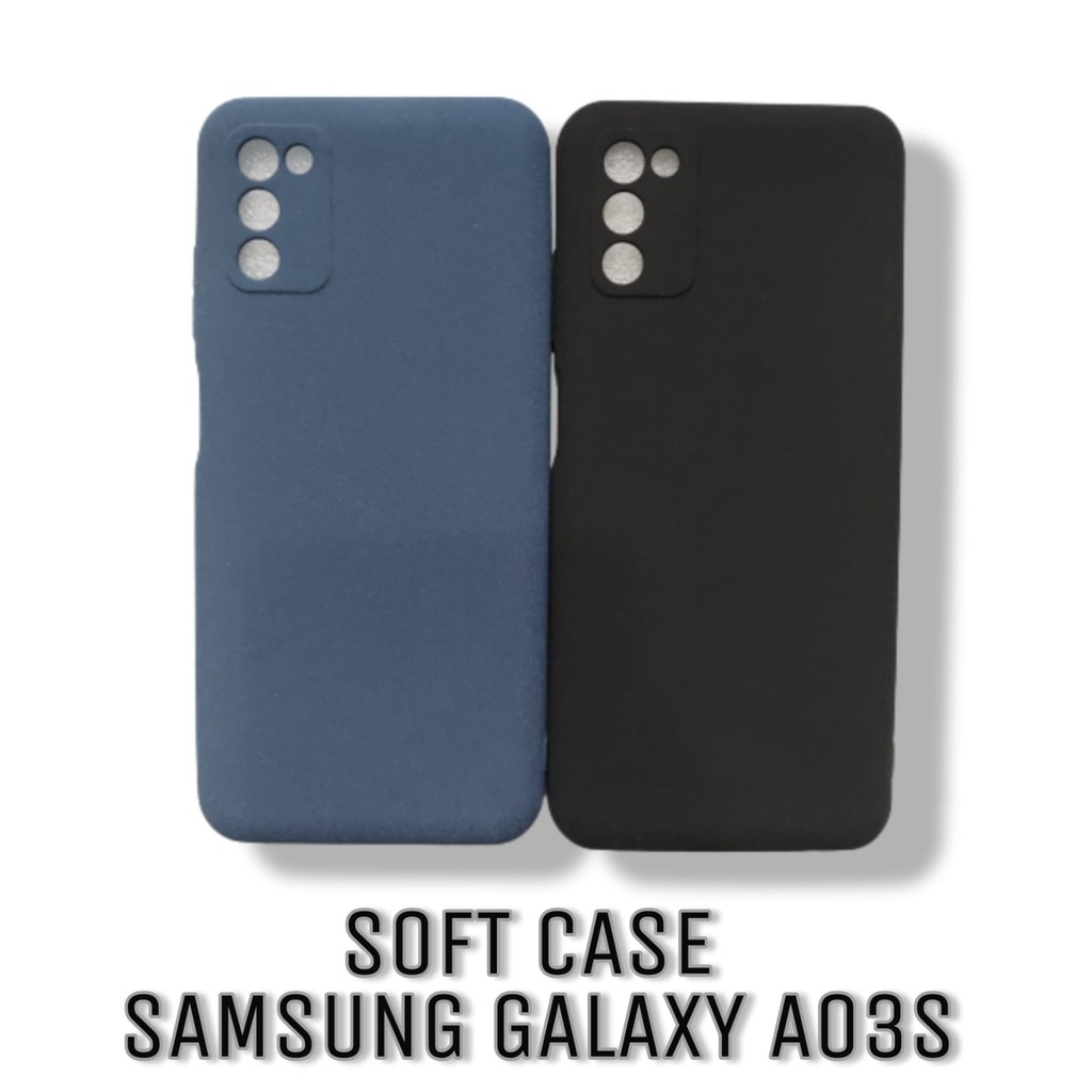 Case Samsung Galaxy A03s 2021 Soft Case Matte Sandstone Premium Casing Handphone