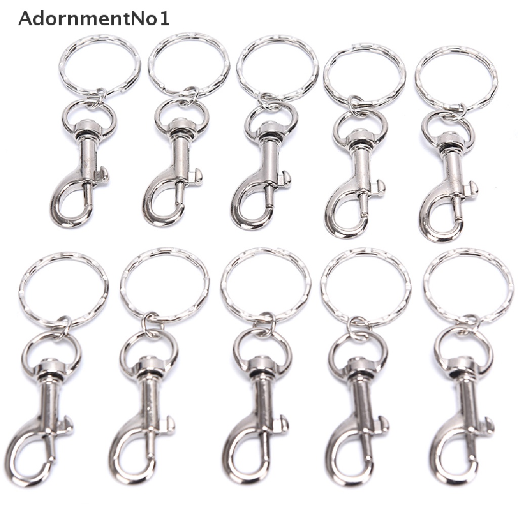 (AdornmentNo1) 10pcs / Set Gantungan Kunci Lobster 25mm Untuk Aksesoris DIY