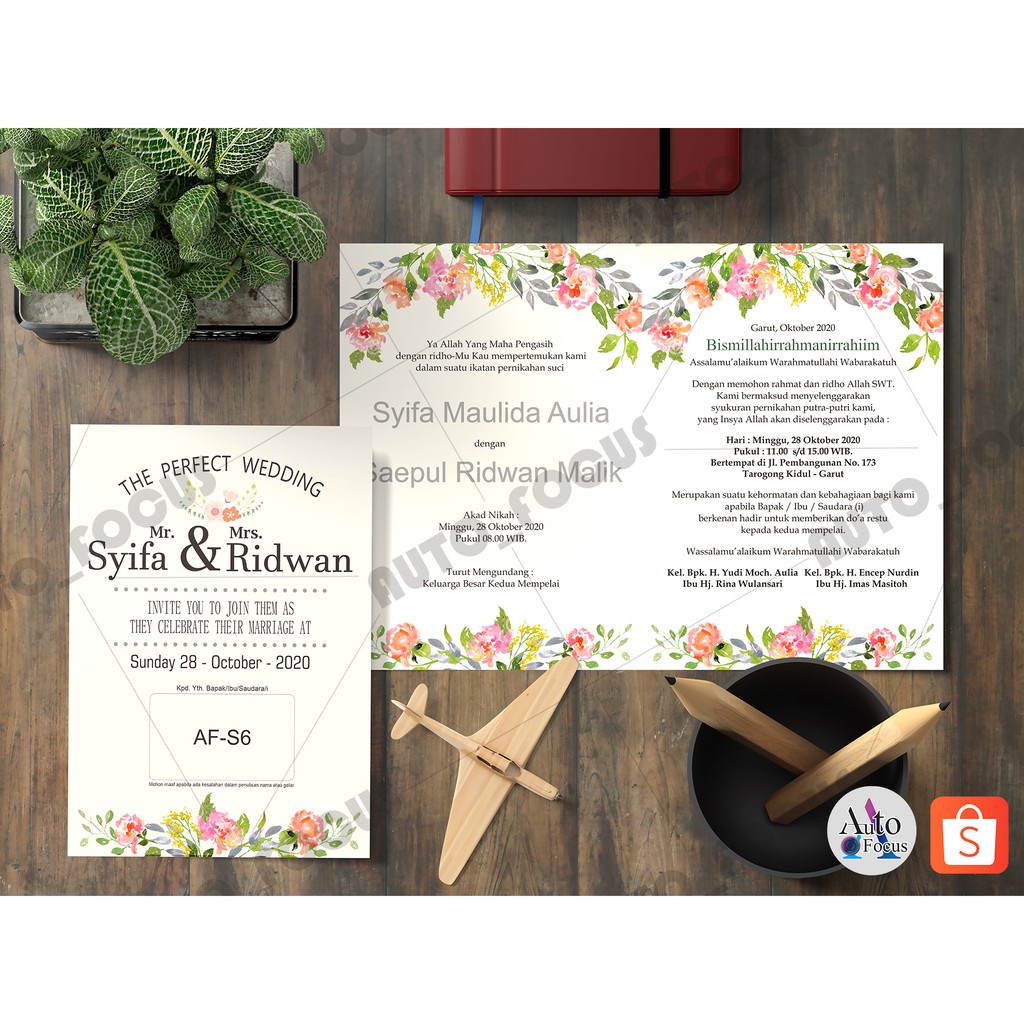 KARTU UNDANGAN PERNIKAHAN