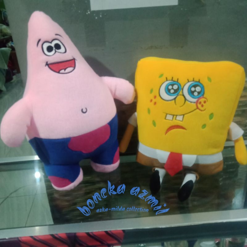 Boneka spongebob/patrick (sepasang) b