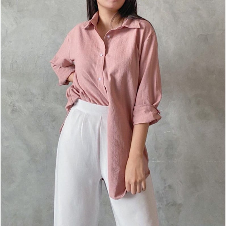 GFS RESTOCK 990 OVERSIZE LINEN SHIRT