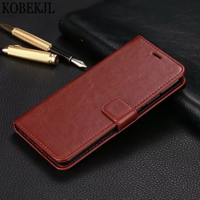 OPPO RENO 4F FLIP LEATHER CASE DOMPET WITH SLOT CARD FLIPCOVER