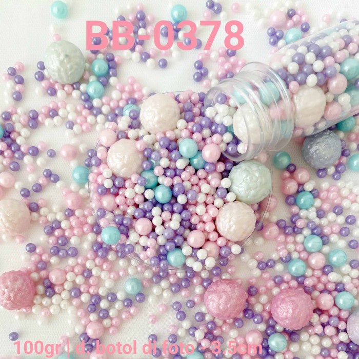 

BB-0378 SPRINKLES SPRINGKEL 100GR PINK HIJAU SNOWBALL BOLA SALJU BERKUALITAS