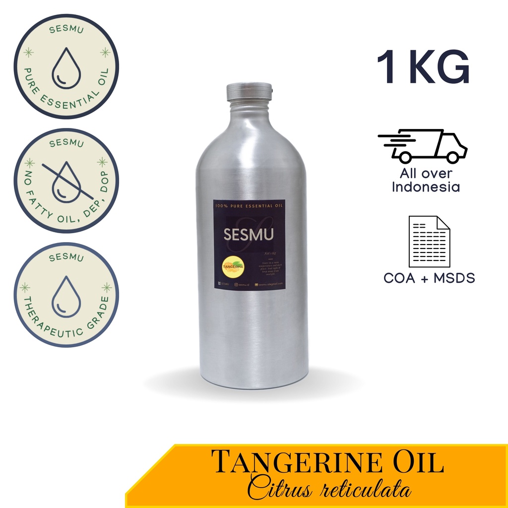 1 KG / 1 L / 1000 ML TANGERINE (JERUK MANDARIN) 100% PURE ESSENTIAL OIL