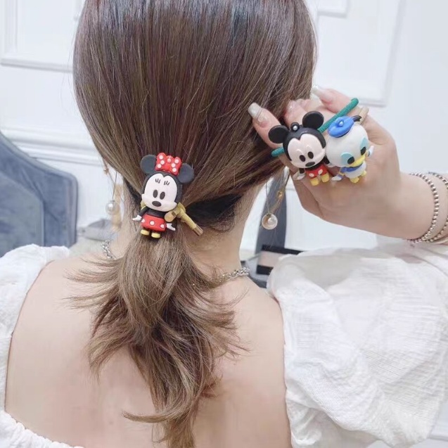 IKAT RAMBUT ANAK PEREMPUAN KARAKTER KARTUN MINI MOUSE LUCU SIMPLE AKSESORIS RAMBUT WANITA KOREA AK68