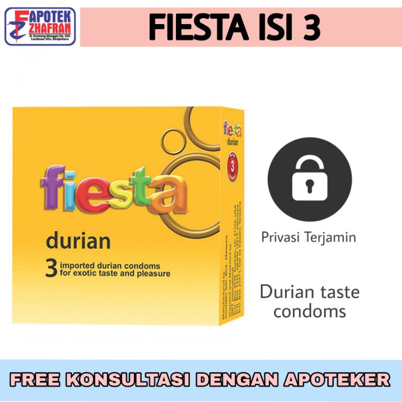Kondom Fiesta Durian Isi 3