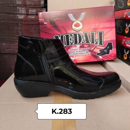 Sepatu Kulit PDH Pria boots polri TNI security guard PNS sepatu Kerja formal Tampil lebih keren