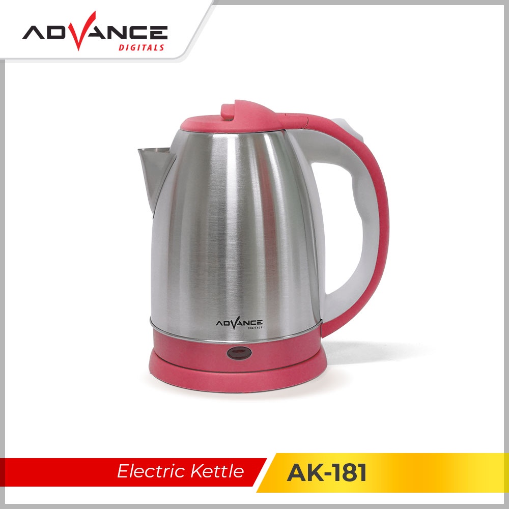 【Garansi 1 Tahun】Advance AK-181 Kettle Listrik /Teko Listrik Kapasitas Hemat Listrik 1.8L Stainless