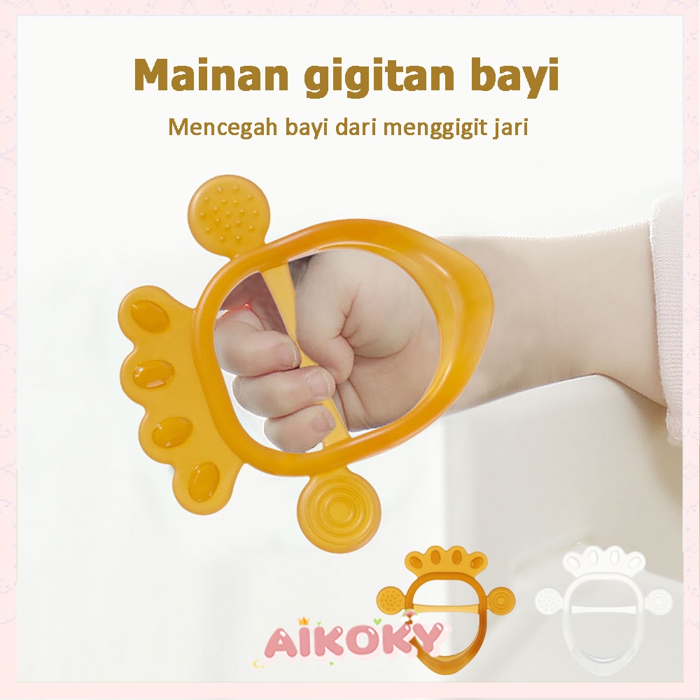 AIKOKY Gigitan bayi teether silicon lembut/Teether gelang bayi bpa free