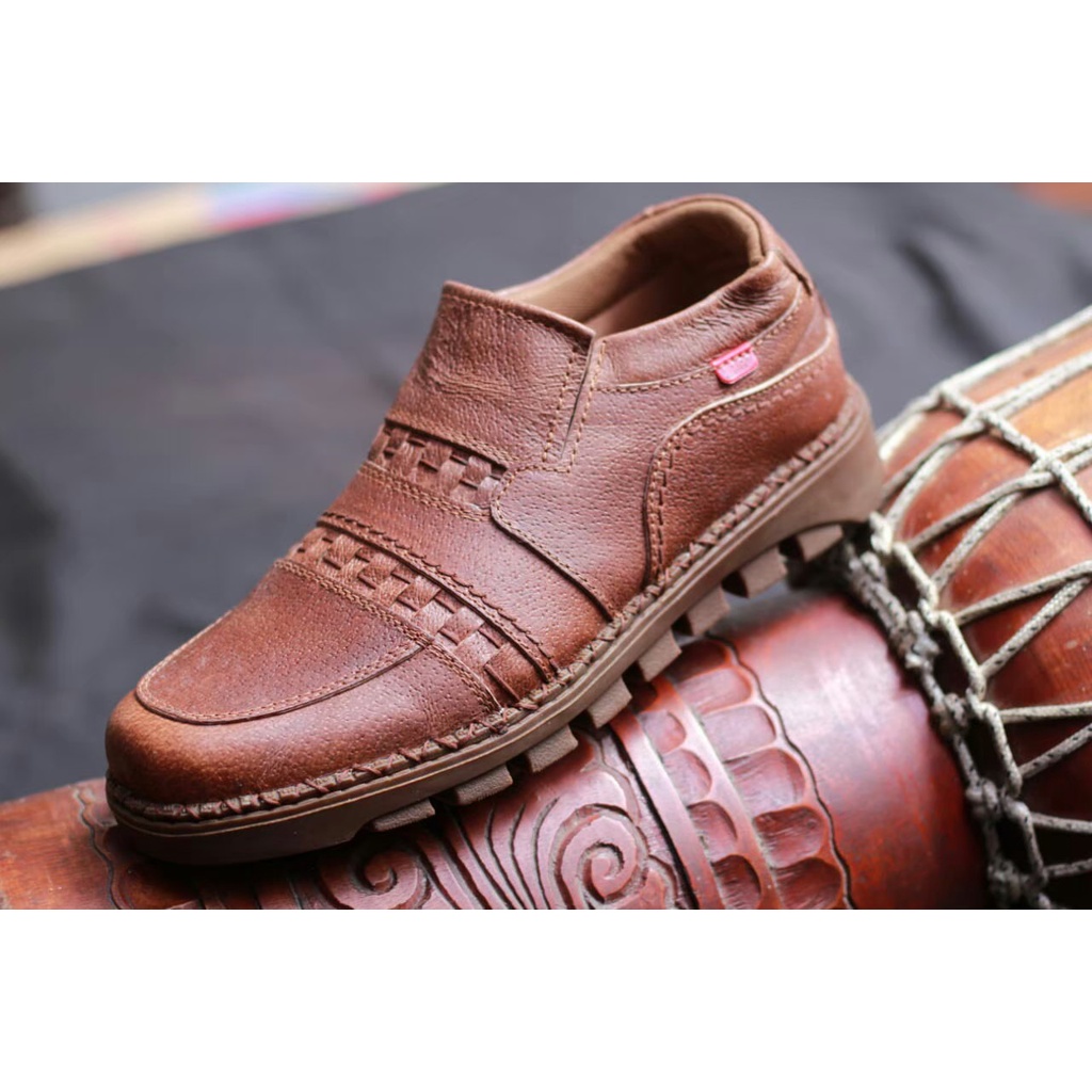 Sepatu Boots Black Master Original Pria NON Safety Kulit Asli Pendek Slip On Low Tanpa Tali Cowok Ba