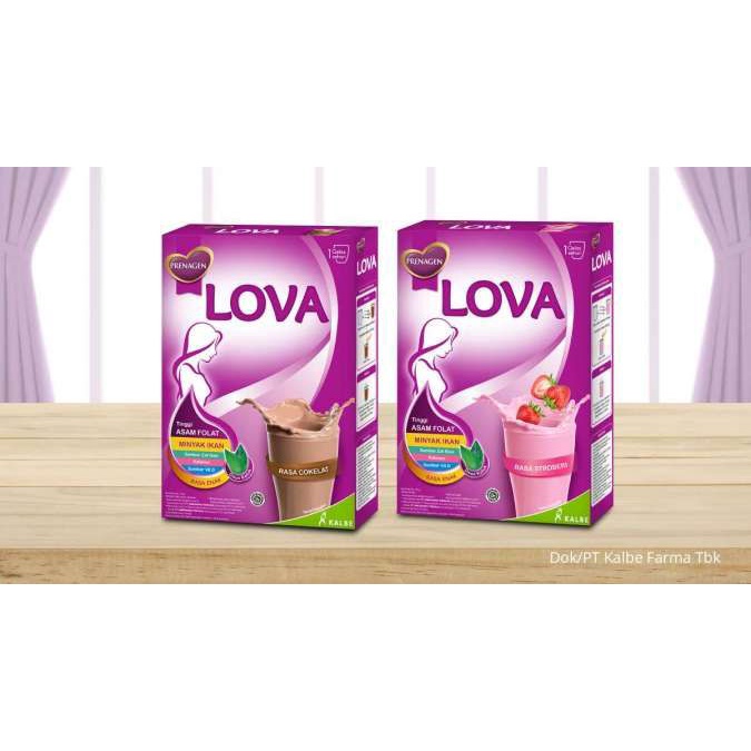 Prenagen LOVA Vanila/Coklat/Stroberi 120g