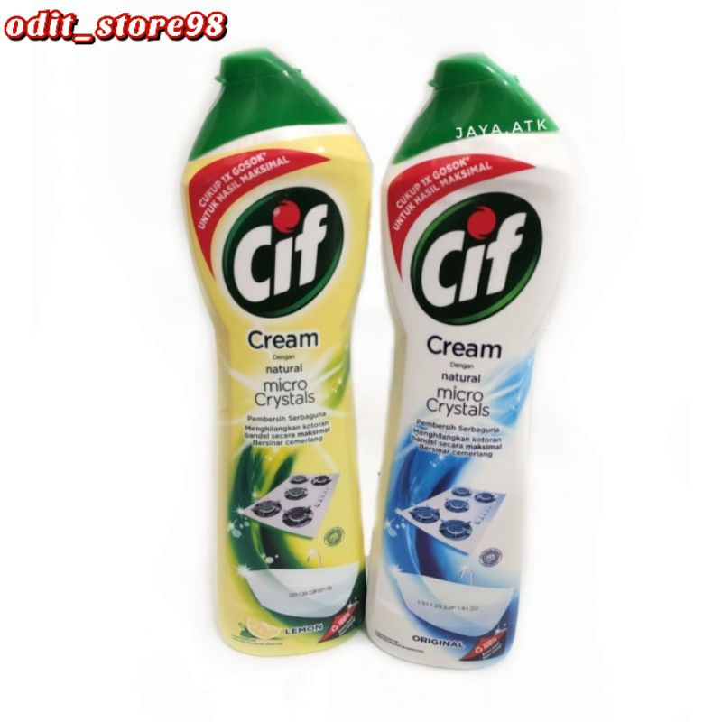 Krim pembersih peralatan stainless dapur toilet kran serbaguna cif cream 660gr