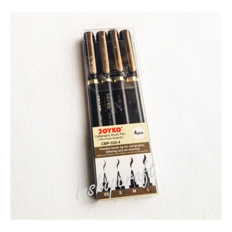 

Joyko Calligraphy Brush Pen Pena Kuas Kaligrafi CBP-332-4 Murah [INSHOP]