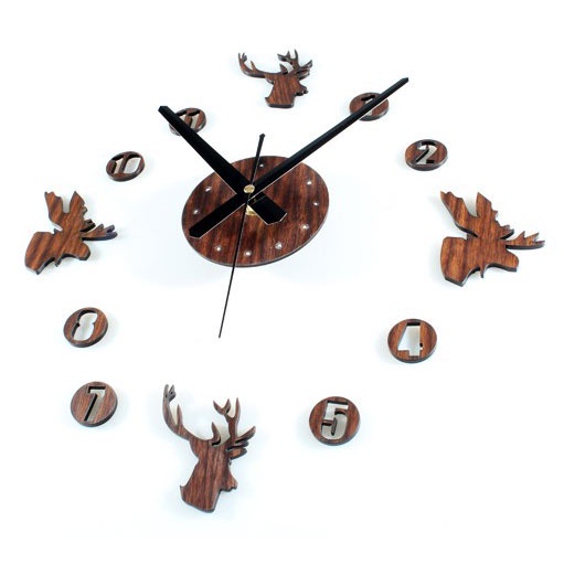 Jam Dinding DIY Giant Wall Clock Quartz Creative Design 30-60cm - DIY-04