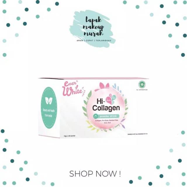 EVERWHITE HI-COLLAGEN DRINK ORIGINAL 100%.MINUMAN HI-COLLAGEN EVERWHITE 100% ASLI