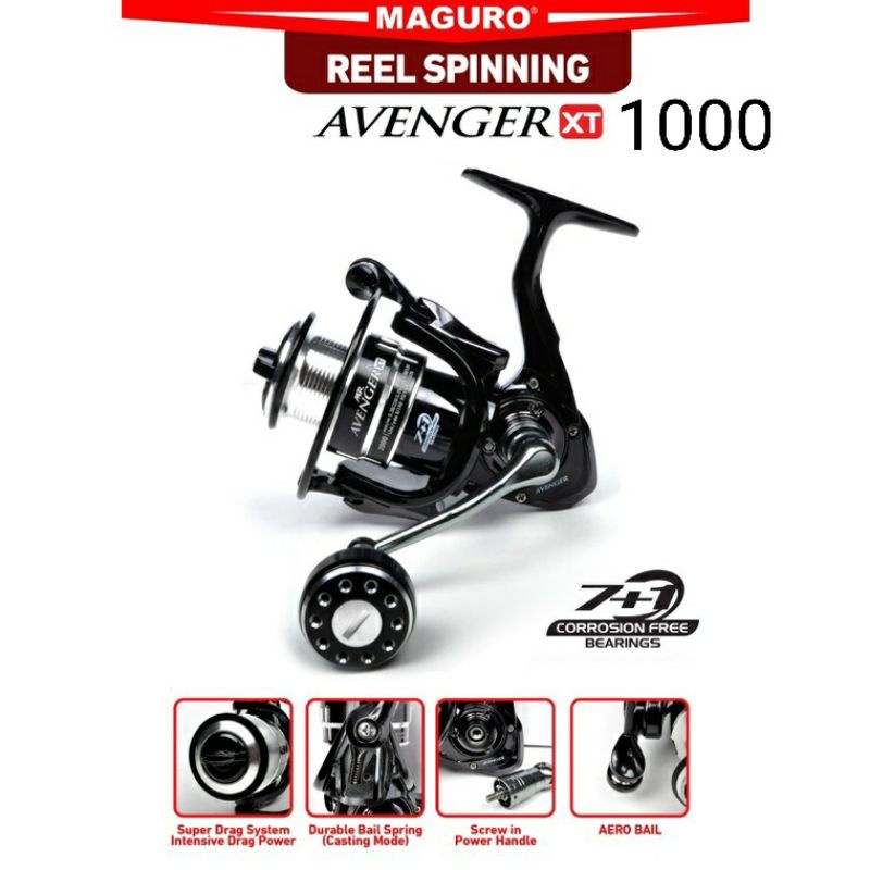 REEL MAGURO AVENGER XT 1000/2000/3000/4000/8000 POWER HENDEL...ORIGINAL