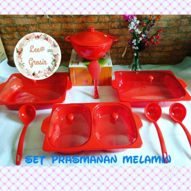 SET PRASMANAN JUMBO/ PRASMANAN GOLDEN DRAGON /WADAH SAJI MELAMIN JUMBO/