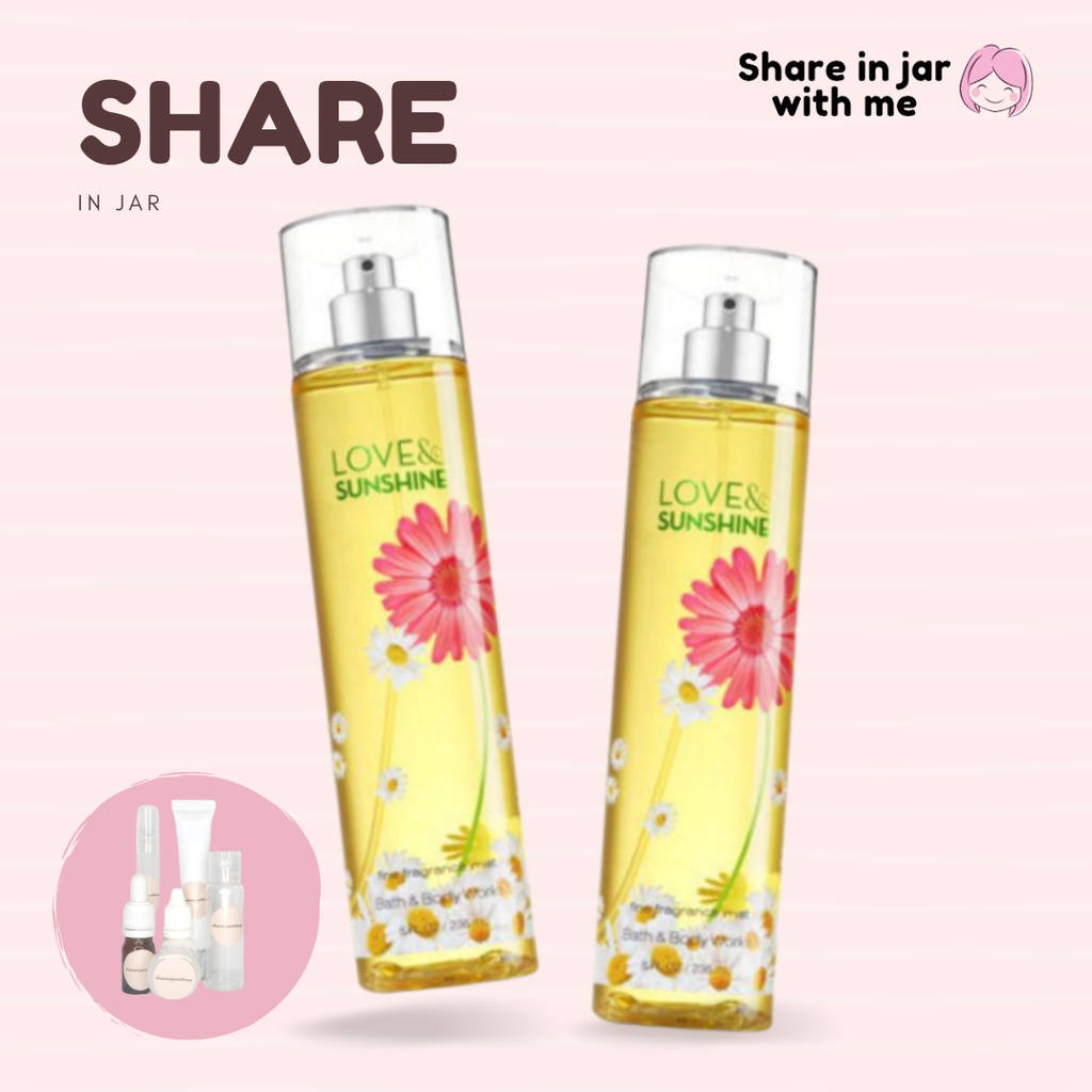 (Share in Bottle) BBW Bath and Body Works Parfum Love & Sunshine Original
