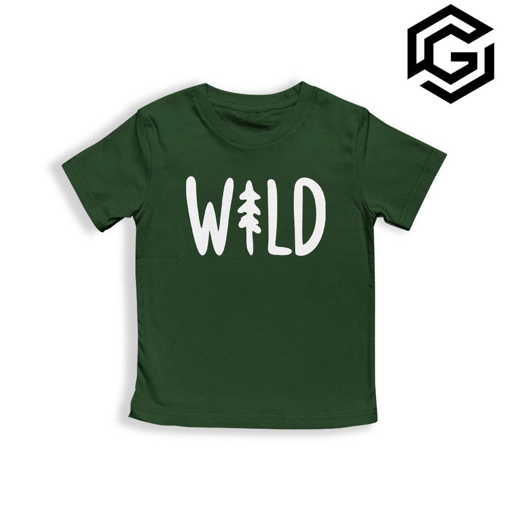 Kaos Distro Anak Laki-Laki Dan perempuan 1-10 Tahun Unisex Motif Wild