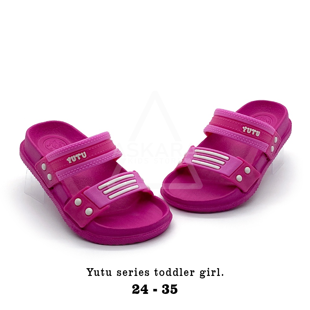 Sandal Yutu Anak Perempuan Ban Dua Sandal Karet Anak Perempuan Terbaru Sandal Anak 2-8 Tahun