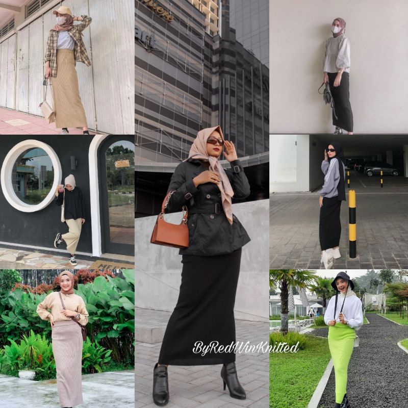 ROK SPAN RAJUT PREMIUM TEBAL KNIT KNITTED RAJUTAN SPAN ROK CARDIGAN ROK PANJANG WANITA /Rok span panjang/rok span rajut premium/rok span knitted/rok/rok wanita panjang/rok span hitam/rok plisket/rok plisket premium/rajut/cardigan/knit/knitted-1