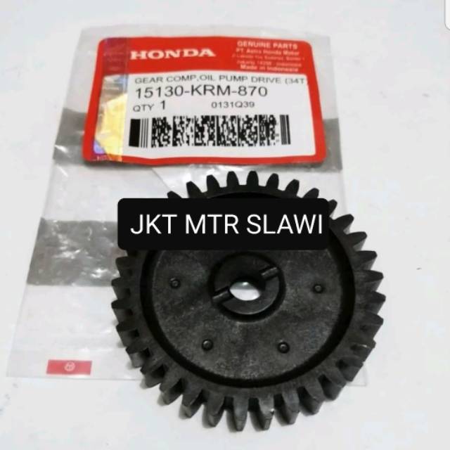 15130-KRM-870 gear pompa oli verza megapro monoshock ori honda ahm asli honda