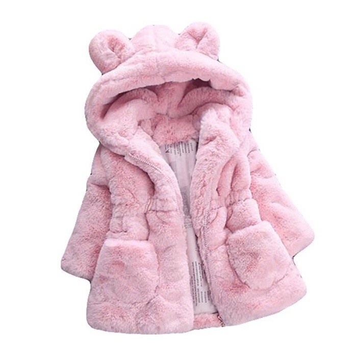 Jaket Bulu tebal bayi dan anak musim dingin Winter Fur jacket kids