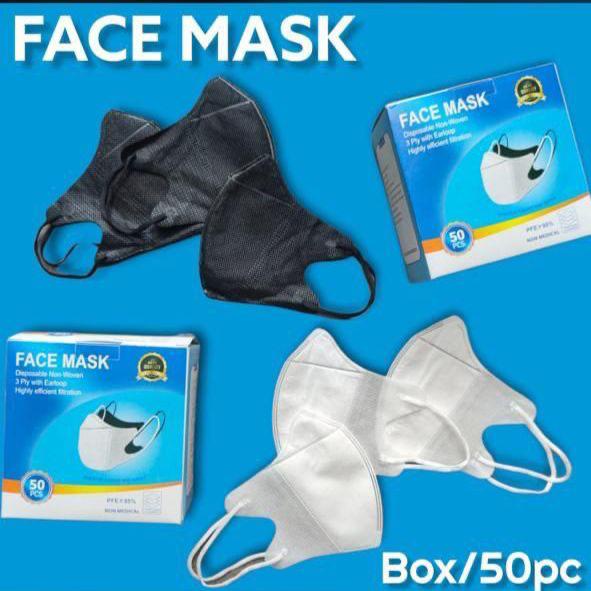 Masker Duckbil 3 Ply Import Isi 50 Pcs