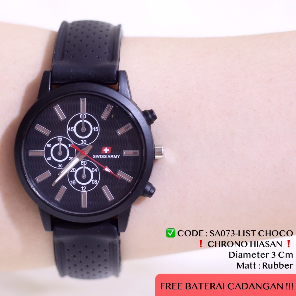 JAM TANGAN MURAH WANITA  SPORTY CASUAL RUBBER KARET AL001 SA073