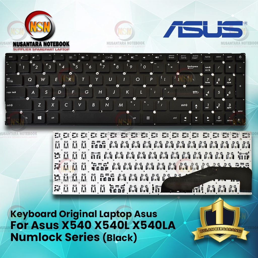 Keyboard Laptop Asus X540 X540L X540LA NUMLOCK BLACK SERIES