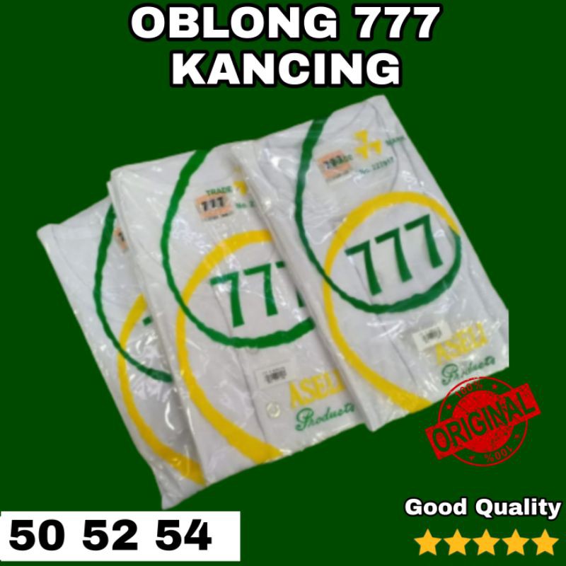 KAOS OBLONG 777 KANCING PRIA JUMBO 50-52-54