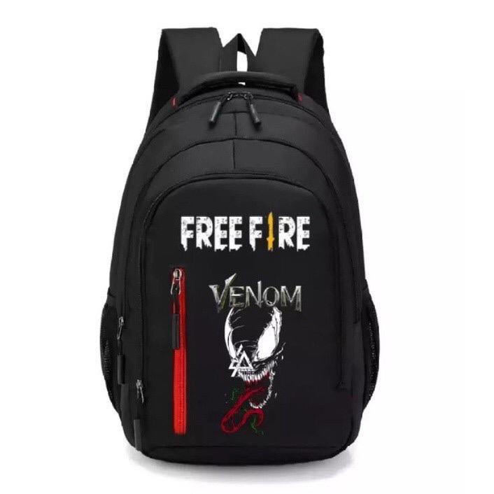 RAJA TAS BACKPACK STEL KARAKTER FREE FIRE VENOM TERBARU