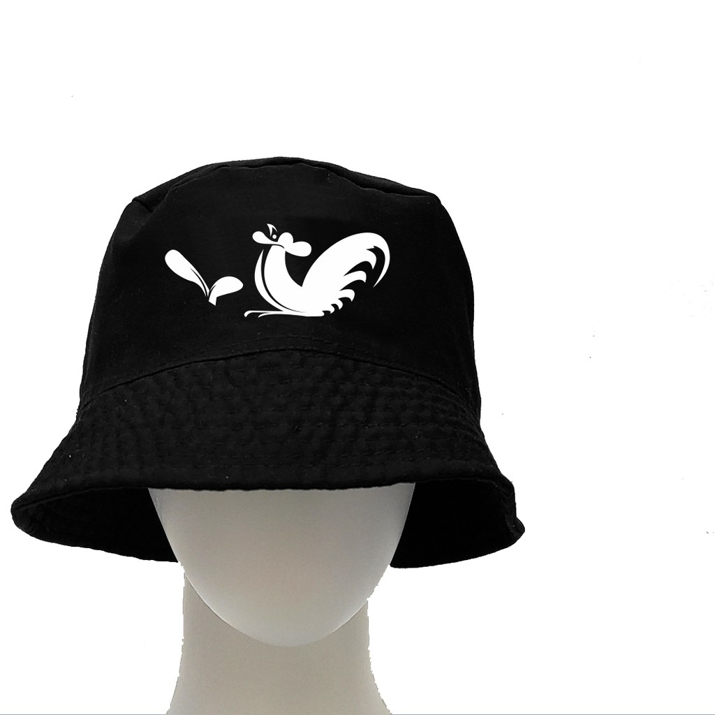 Topi Bucket Mangkok Ayam Jago  Mangkok Ayam Buket Polos Hitam  Topi Bucket Lucu Unik Klasik Mangkok