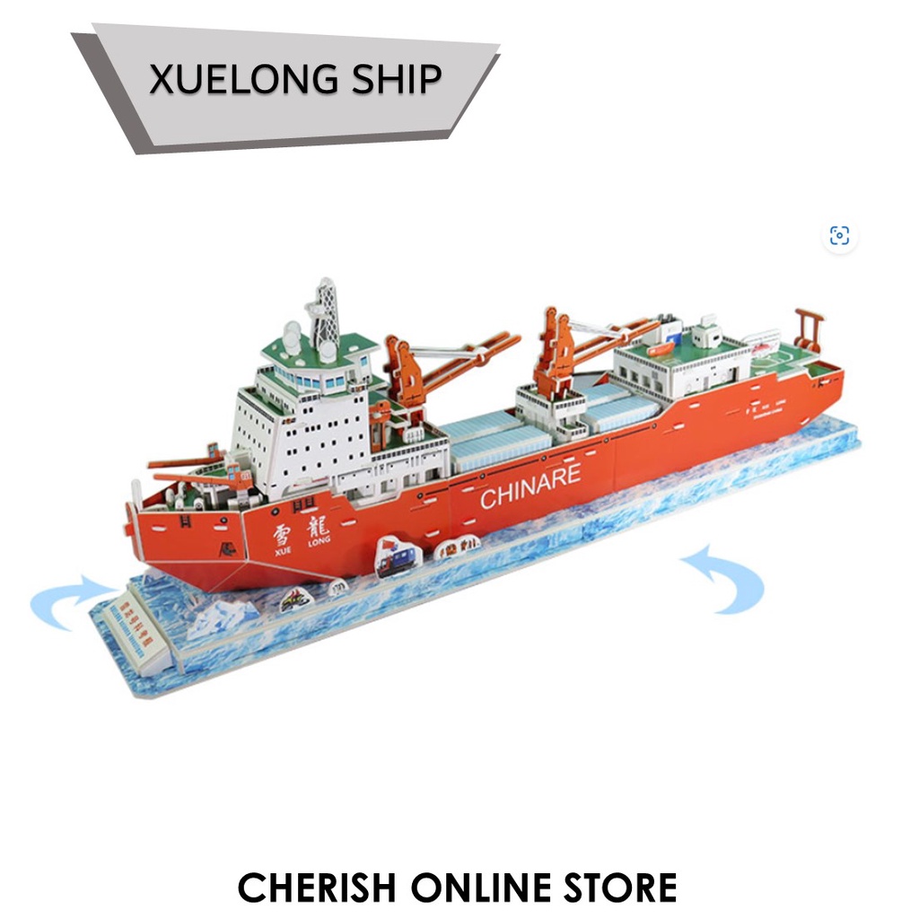 Puzzle Kapal Laut XUELONG SCIENCE SHIP Miniatur