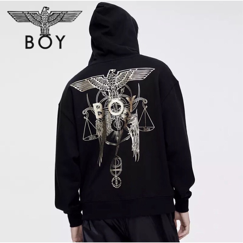 BOY12 SWEATER HOODIE BOY LONDON IMPORT PRIA WANITA ASIA EROPA KOREA AMERIKA INGGRIS OVER SIZE