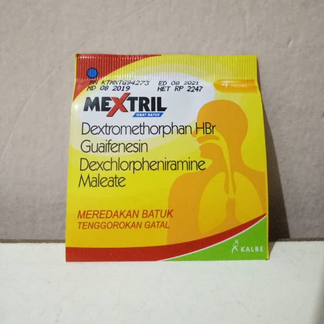 Mextril tablet 1 box isi 25 strip