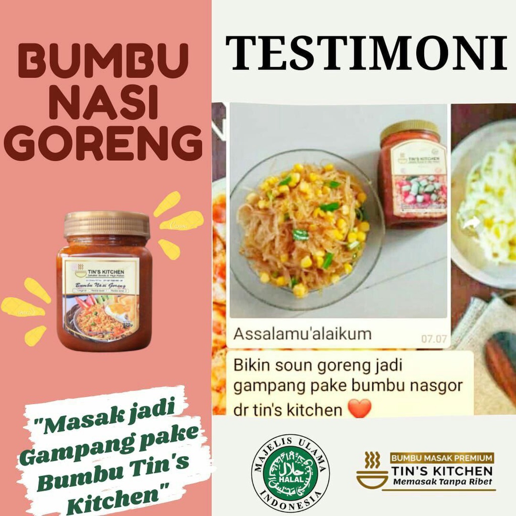 

Bumbu nasi goreng ala hotel dan resto 220gr