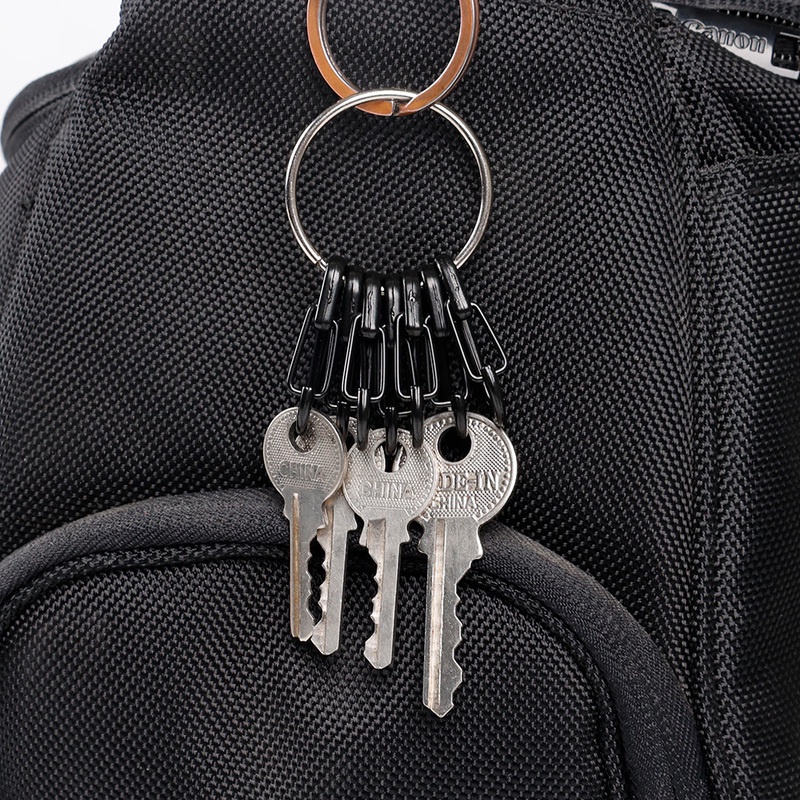 Klip Carabiner Gantungan Kunci Mini Bahan Alloy Rilis Cepat