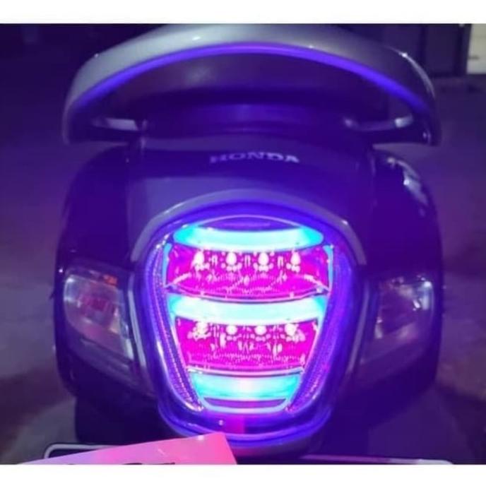 StopLamp Scopy Fi Scoopy fi Lampu JPA Velg Ring 12 2018 Biru Merah bonjer98 Ayo Beli