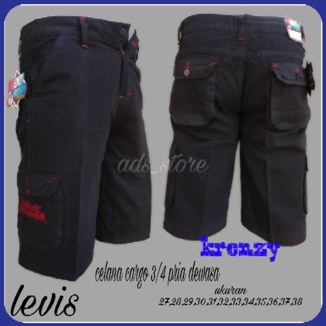  Celana  levis  pria pendek 3 4 celana  cargo  celana  gunung 