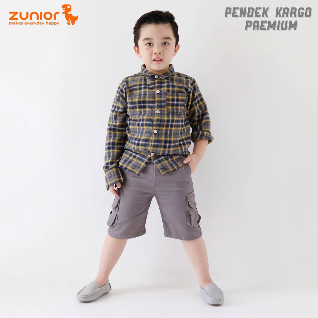 Celana PENDEK CARGO Anak by Zunior | DUO KRUCILS