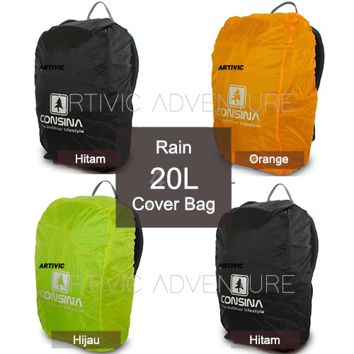 Raincover Bag Consina 20L Jas Hujan Cover Tas Ransel Anti Air Original