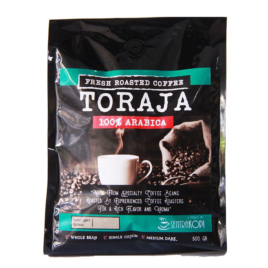 

Kopi Arabika Toraja 500 Gram - Bubuk / Biji - Premium Coffee Arabica